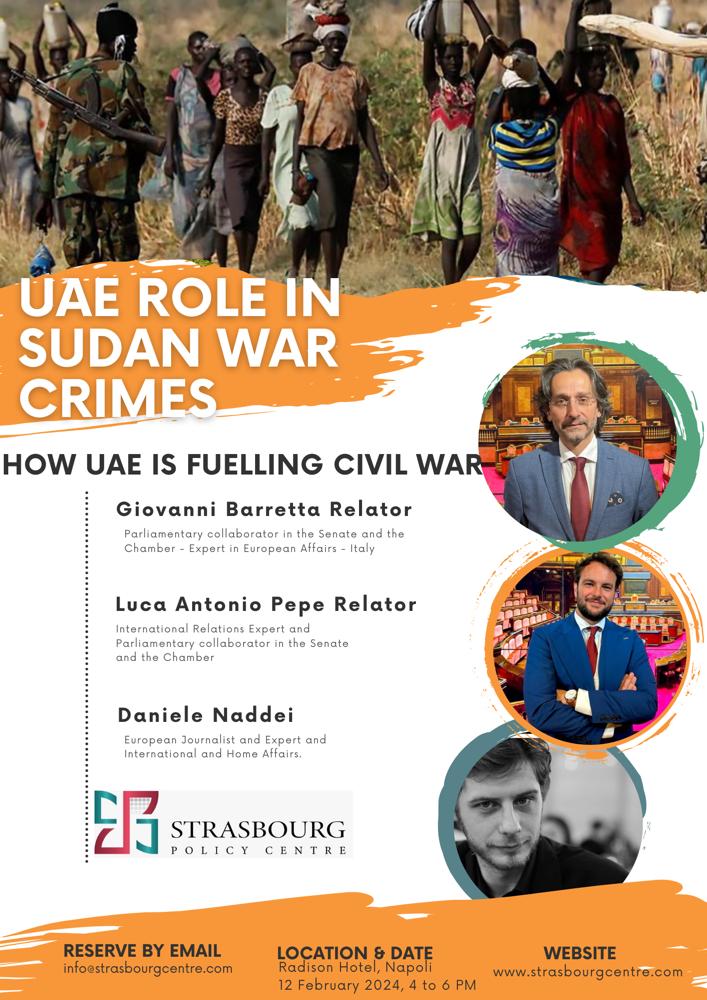 event UAE's Role in Sudan War Crimes