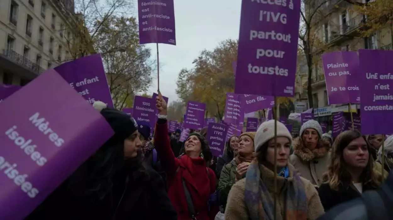 Thousands of people rally in France against femicide and sexual violence