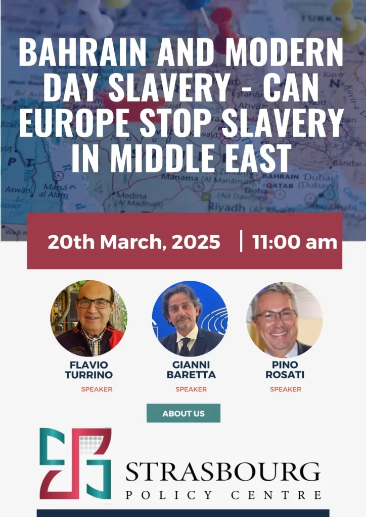Bahrain and Modern Day Slavery – Can Europe Stop Slavery in the Middle East